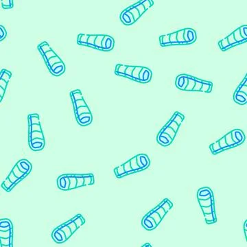 Tapered sleeping bag vector seamless pattern Stock-Illustration