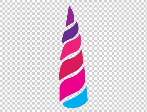 Tapered Spiraling Black Shape With Rounded Horizontal Ridges Stock Illustration
