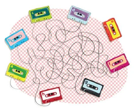 Tapes Maze Game イラスト素材
