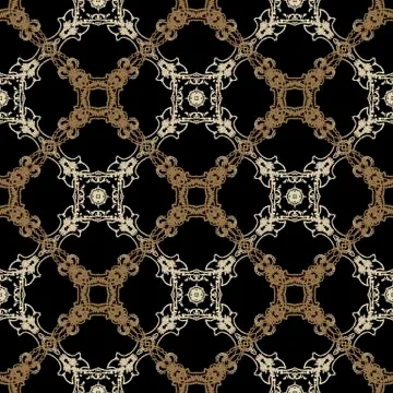 Tapestry arabesque vector seamless pattern. Colorful floral lace background Stockillustratie