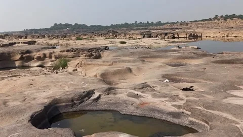 Tapi River geological structure Stock Footage 143774080