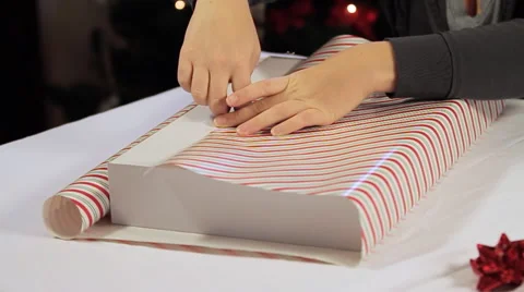 Taping Gift Stock Footage 57719480