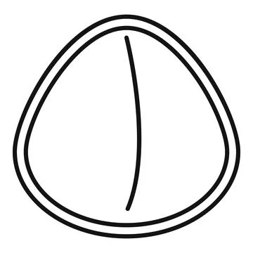Tapioca boba pearl icon line art design Stock Illustration
