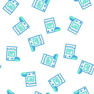 Tapioca gluten free vector seamless pattern Illustrazione stock