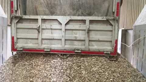 Tapioca or cassava pieces is loading to intake for flour industrial 库存影片 131297960