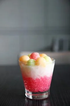 Tapioca pearl pudding Stock Photos