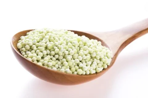 Tapioca pearls with lime. white bubble tea ingredients Stock Photos