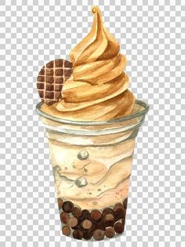 Tapioka ice cream 1 Stock Illustration
