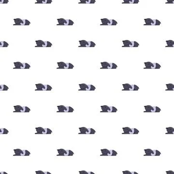 Tapir animal pattern creating a seamless background design Stock Illustration