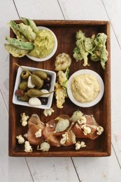Tappas platter Stock Photos