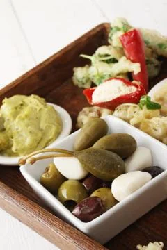 Tappas platter Stock Photos