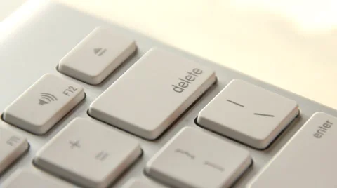 Tapping Delete on the Keyboard. Stock Footage 3577444