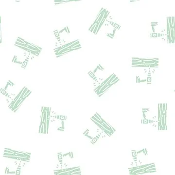 Tapping trees glyph seamless pattern Stock Illustration