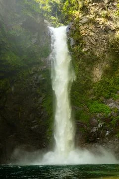 Tappiyah tropical waterfall in Batad, Philippines Stock Photos