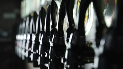 Taps for pouring beer Stock Footage 297004273