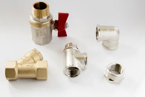 Taps for water couplings transitions Stock Photos