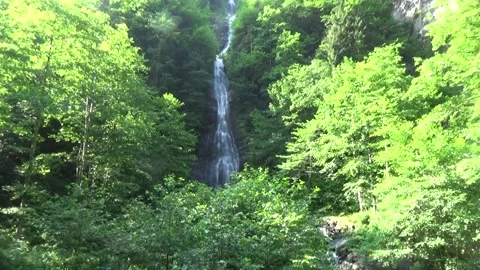 TAR river, TAR waterfall, mountains, Kachkar National Park Video stock 157664755