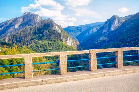 On the Tara Bridge Stock Photos