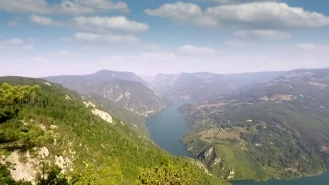 Tara mountain viewpoint Banjska stena landscape Video stock 80482755