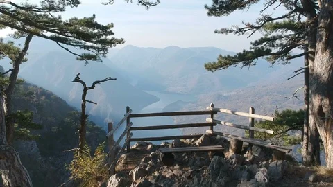 Tara mountain viewpoint l Stock Footage 119643096