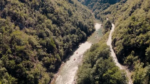 Tara river rafting Stock Footage 231797208