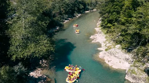 Tara river rafting Stock Footage 231797403