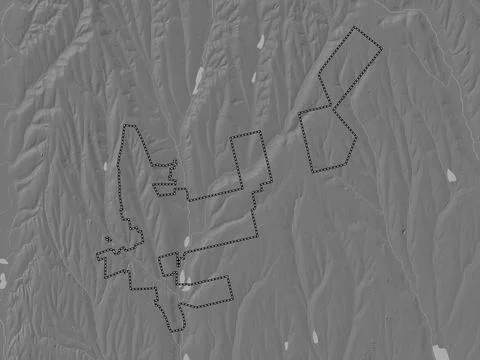 Taraclia, Moldova. Bilevel elevation map with lakes and rivers Stock Illustration