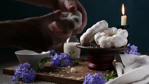 Taralli, glazed ring biscuits Stock Footage 220566052