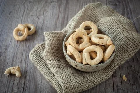 Taralli snacks Stock Photos