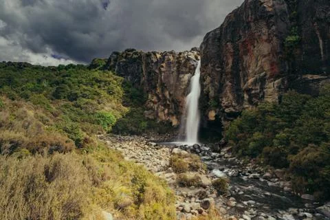 Taranaki waterfall Stock Photos