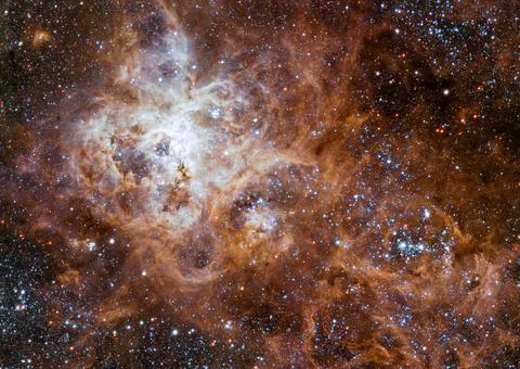 The Tarantula Nebula in the Large Magellanic Cloud. Elements of this picture Stock Photos