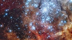 Tarantula nebula cosmic clouds turbulenc, Stock Video