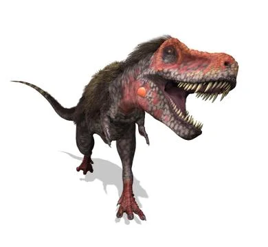 Tarbosaurus Running Stock Illustration