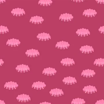 Tardigrada pixel art 8 bit pattern seamless. type of microscopic invertebrate Stock Illustration