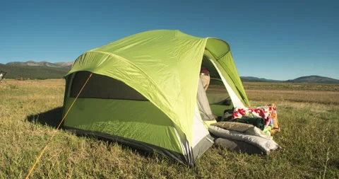 Tare Down Tent Time Lapse Stock Footage 139037783
