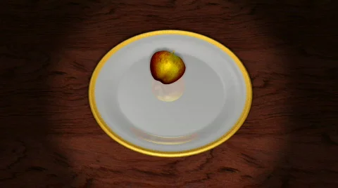 Tarelka apple Video stock 570987