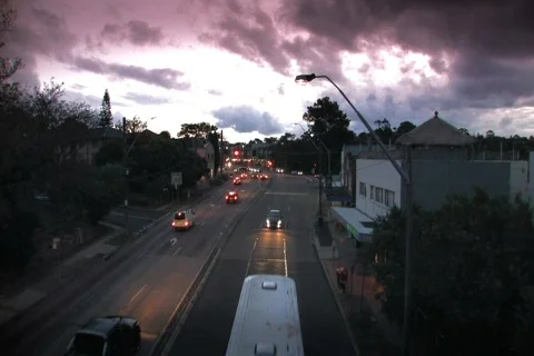 Tarffic Time lapse with Color Grade NTSC Stock Footage 393059