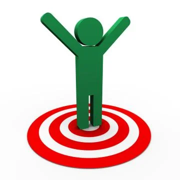 Target achieved Stock Illustration