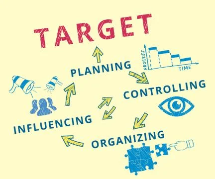 Target achievement Stock Illustration