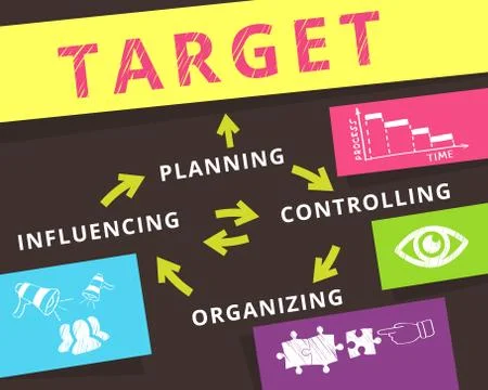 Target achievement Stock Illustration