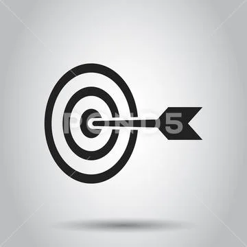 Darts target isolated Royalty Free Vector Image