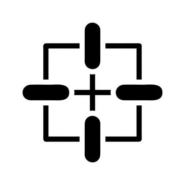 Target aim icon. Concept of focus, goal, and accuracy. Stock-Illustration