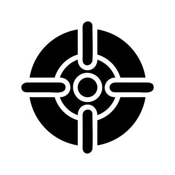 Target aim icon. Concept of goal, focus, and accuracy. Stock-Illustration