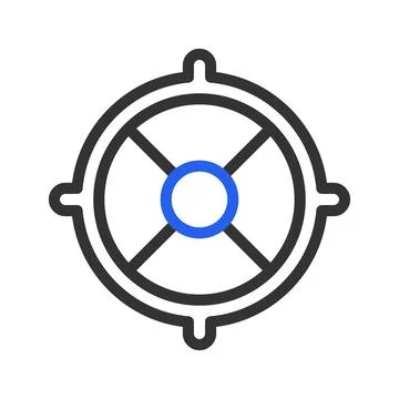 Target aim icon. Concept of objective, goal, and focus. Stock-Illustration