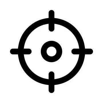 Target aim icon. Editable line icon. Professional and modern outline icon v.. Stock Illustration