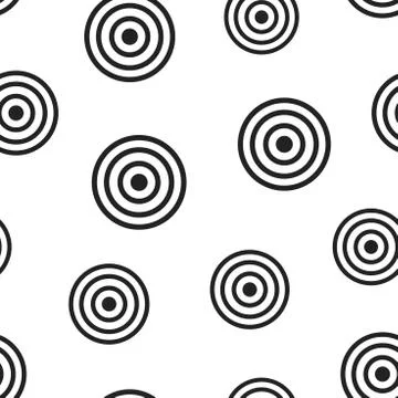 Target aim seamless pattern background. Business concept vector illustration. Stock Illustration
