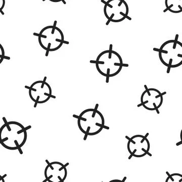 Target aim seamless pattern background. Business concept vector illustration. Stock Illustration