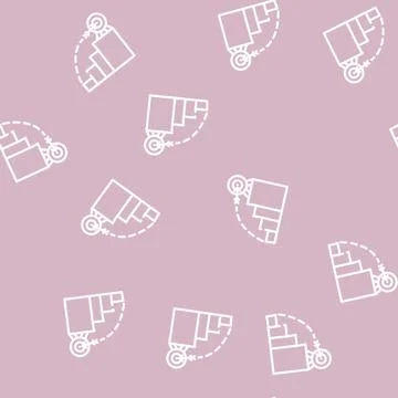 Target aim shoot line vector seamless pattern Stock Illustration