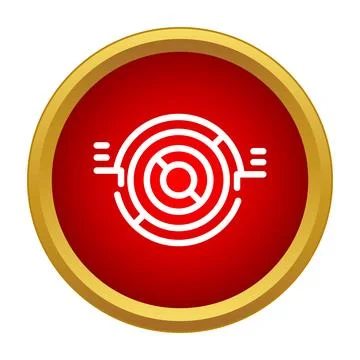 Target aiming icon showing accuracy and precision Stock Illustration