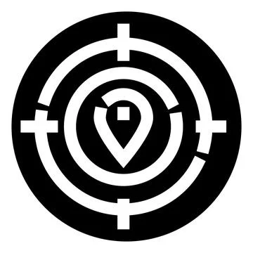 Target aiming location pinpointing global navigation system 스톡 일러스트